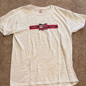 White Amsterdam Mohawks Baseball T-Shirt